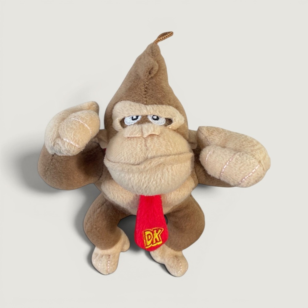Nintendo Super Mario Bros Donkey Kong 10.5 Inch Plush Toy Good Stuff DK Tie
